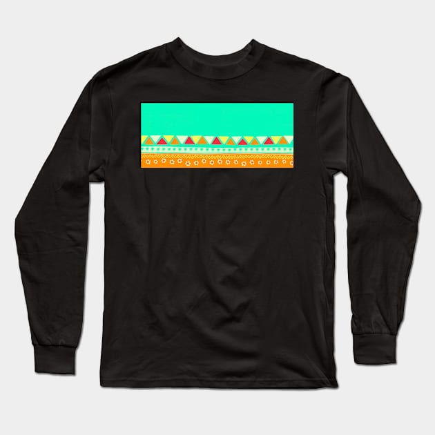 Modern Folk Long Sleeve T-Shirt by hdesign66